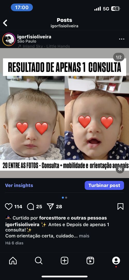 Post Instagram - resultado de apenas 1 consulta